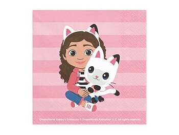 Gabby’s Dollhouse servetter med Gabby och Pandy Paws 20-pack
