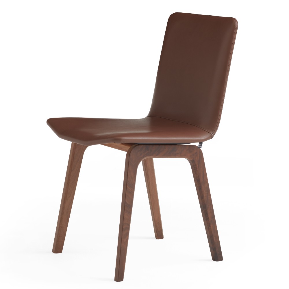 SM811 Chair Fabric Seat Wooden Leg - Skovby Furniture - 5