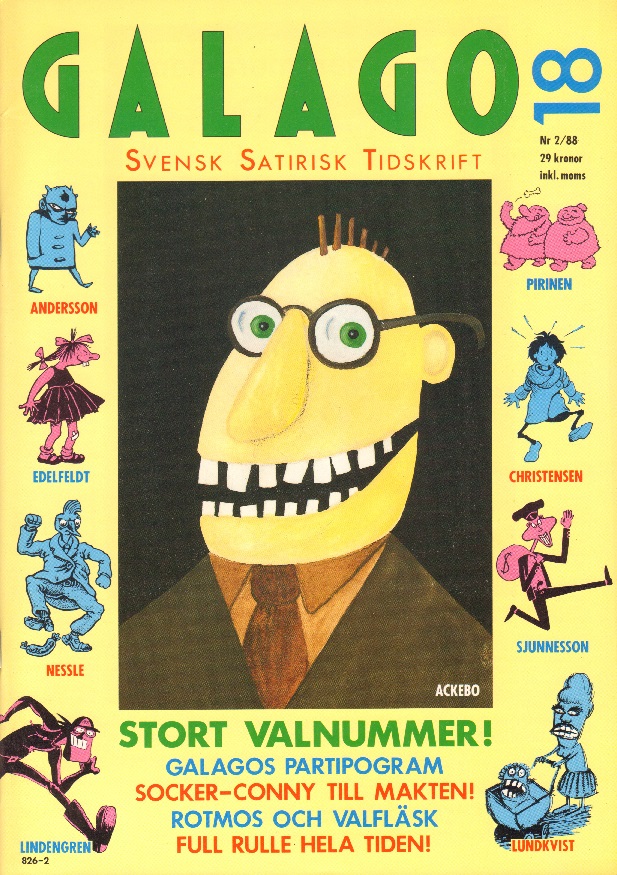Galago nr 18,  1988 nr 2, Stort valnummer!