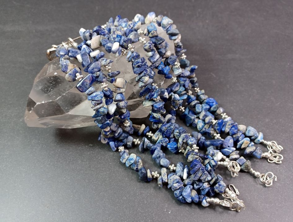 Armlänk Chip - Lapis Lazuli och Silver pärlor - 2