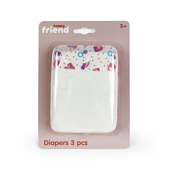 Happy Friend Blöjor 3-pack 35-45 cm
