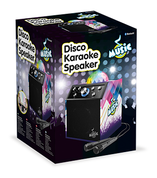 Music Karaoke BT Discokula med 2 Mikrofoner