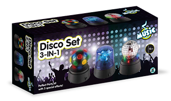 Music Disco 3-i-1 set