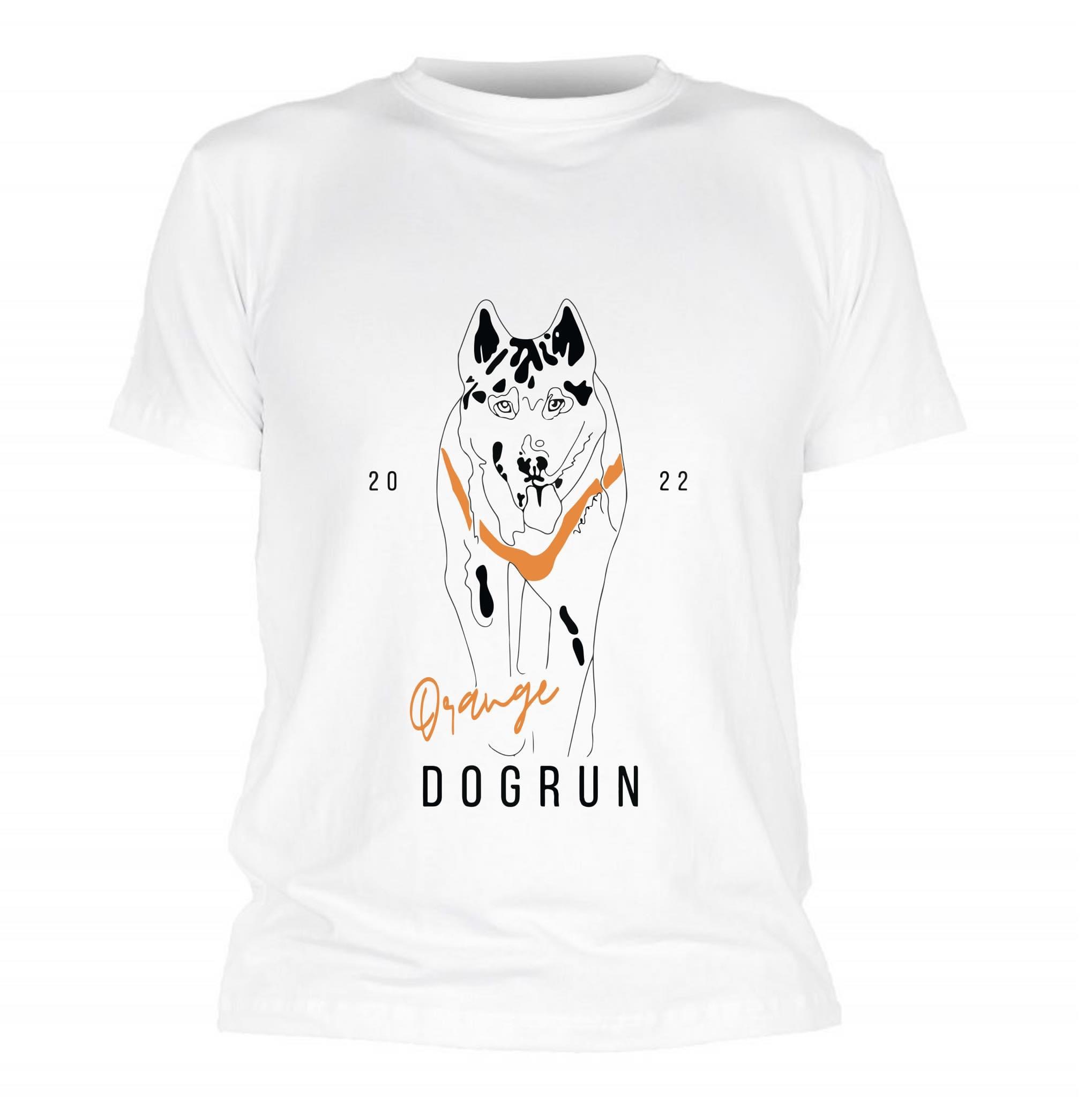 T shirt Orange Dog