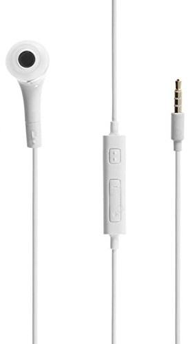 Stereo Headset In-Ear Hörlurar Till 3,5 mm Enheter - Vit