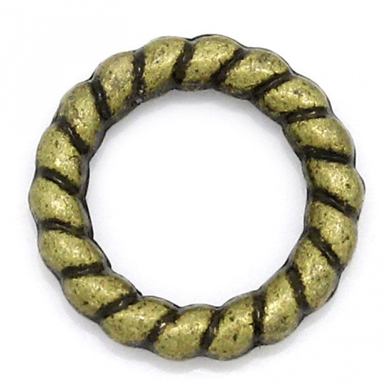  connector bronze pattern ring solid