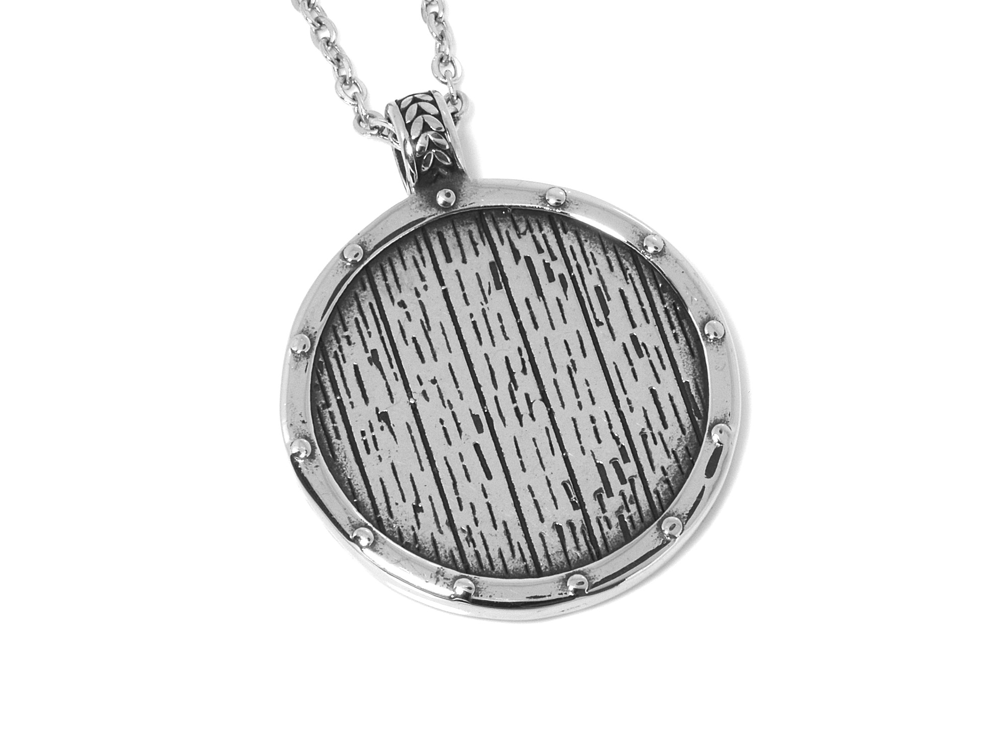 Vikingasköld Halsband i Rostfritt Stål, Asatro Sköld Hänge, Vapen Accessoar, Viking Smycke - 2