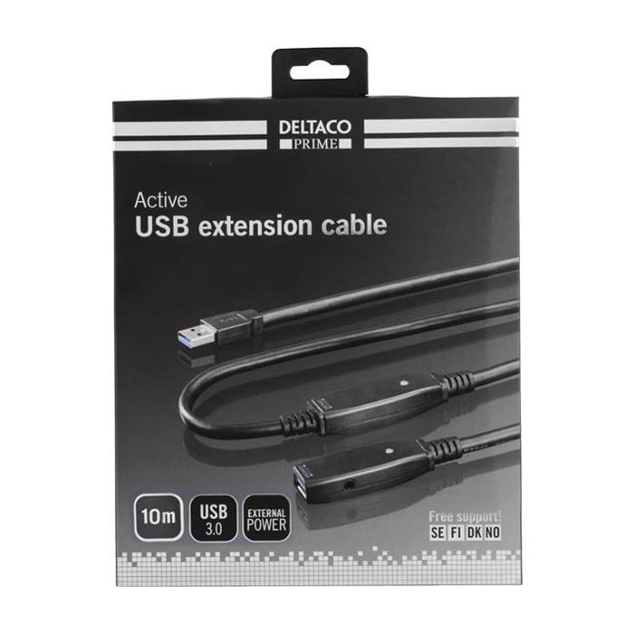 Förlängn. DELTACO PRIME USB 3. - 5