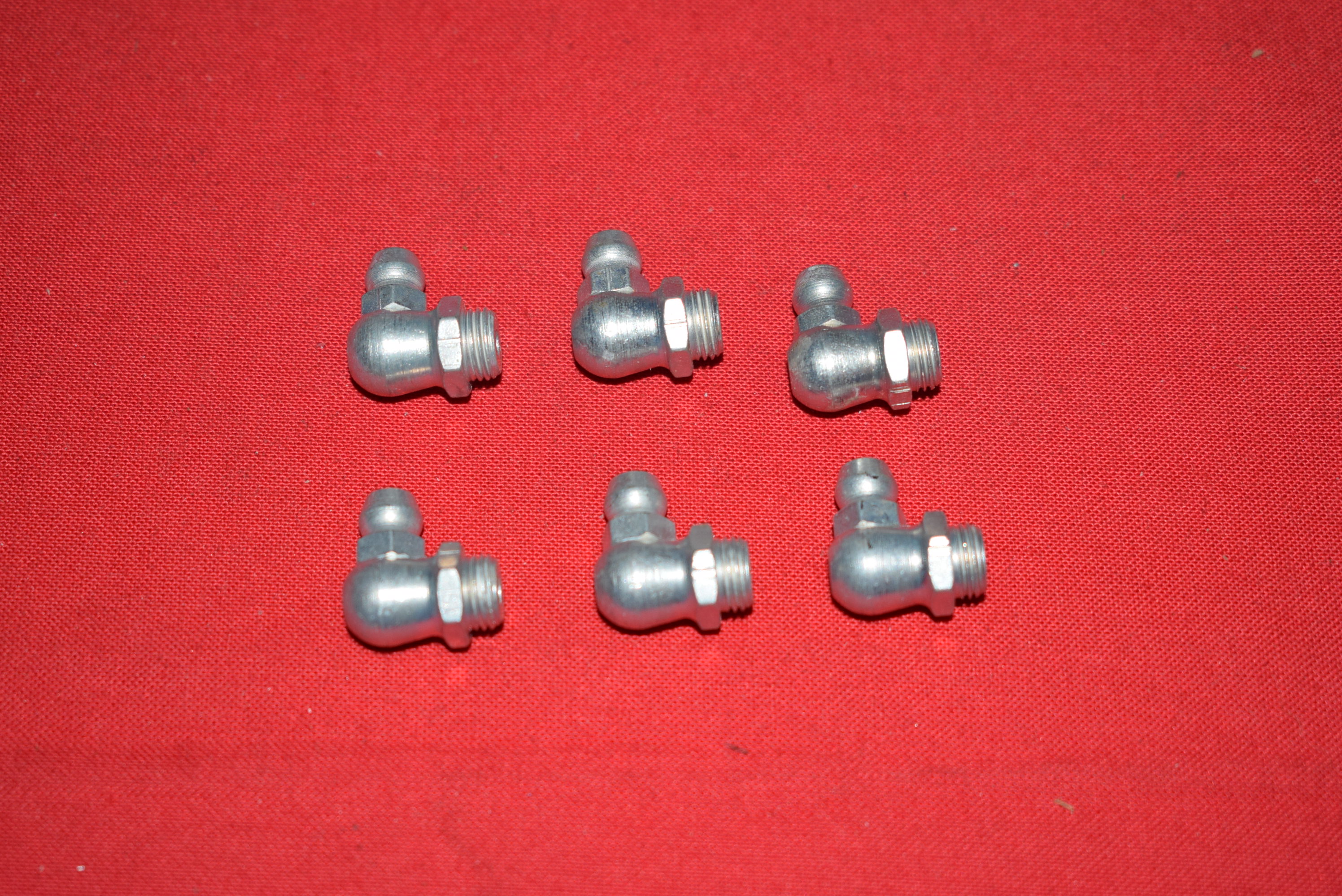 Grease Fittings Zerk Type (6) 1936-84 90 Dgr