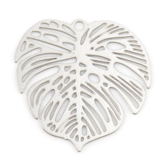 Charm   Leaf monstera Silver filigree