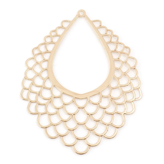 Berlock -  Droppe Filigree,   Guld