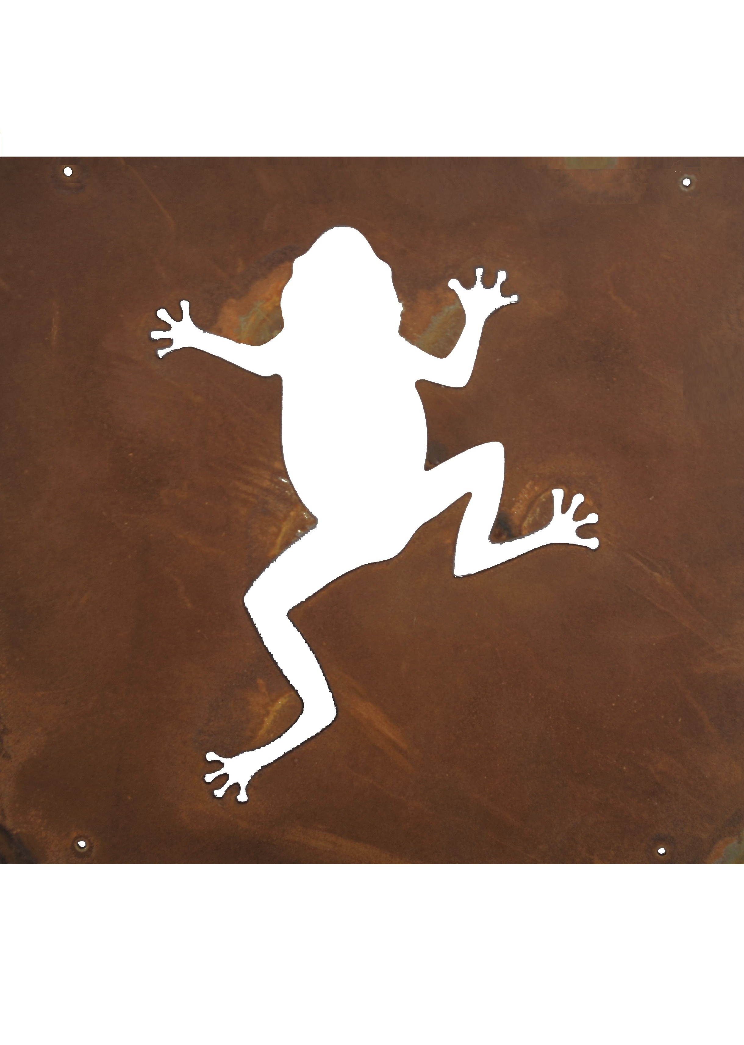 Frog sign with steel wire for reinforcement mesh or sign holder - 2