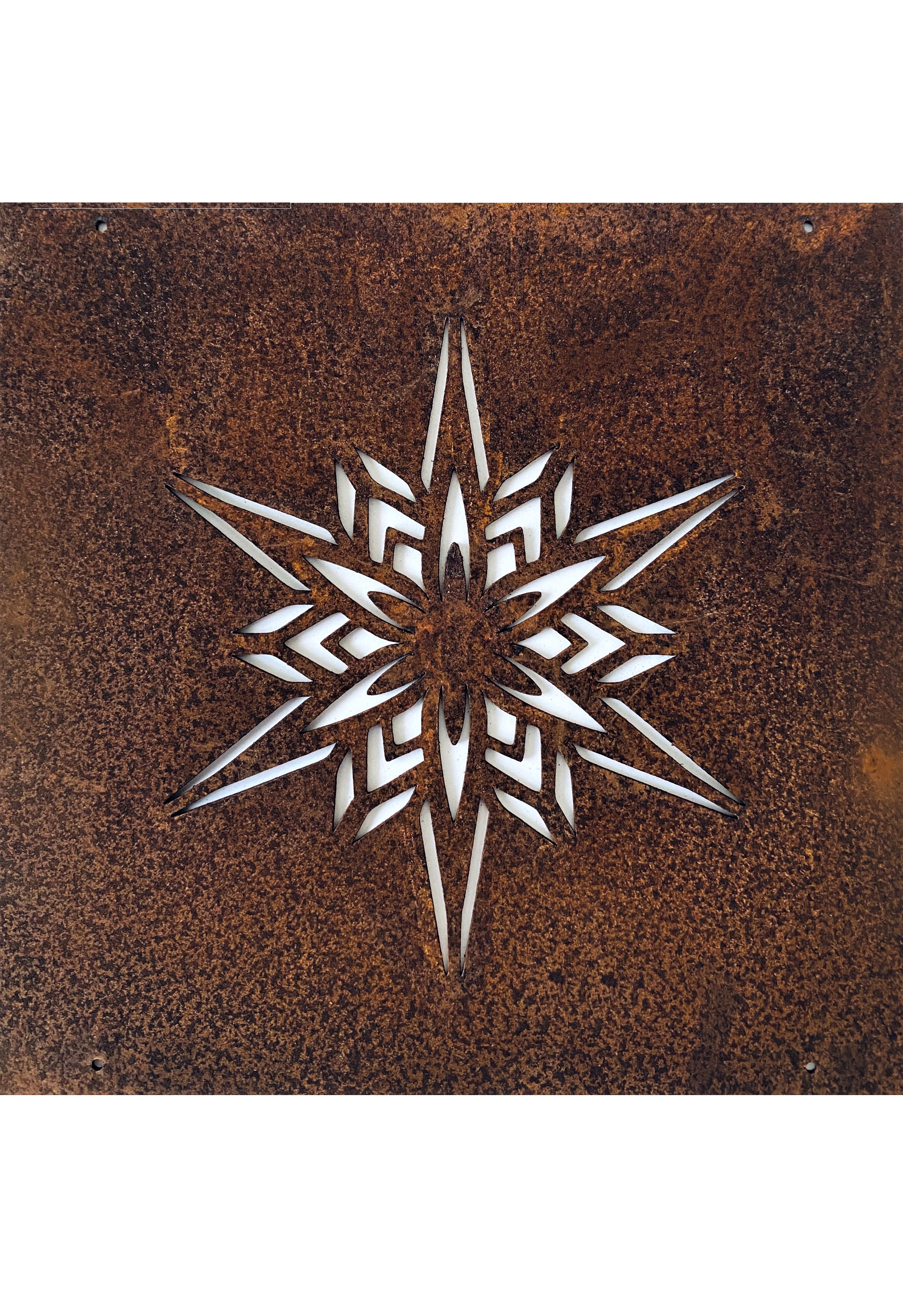 Star sign with steel wire for reinforcement mesh or sign holder - 2