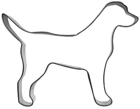 Pepparkaksform Hund Labrador