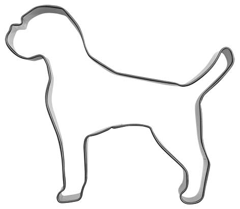 Pepparkaksform Hund Boxer