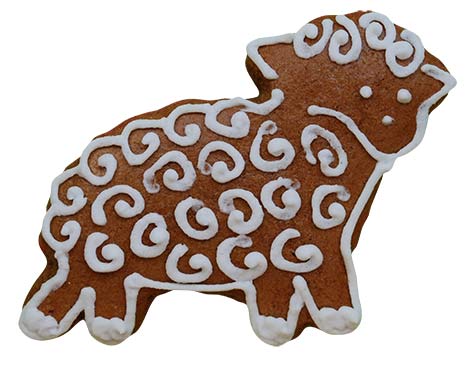 Pepparkaksform Hund Får Stående  - 2