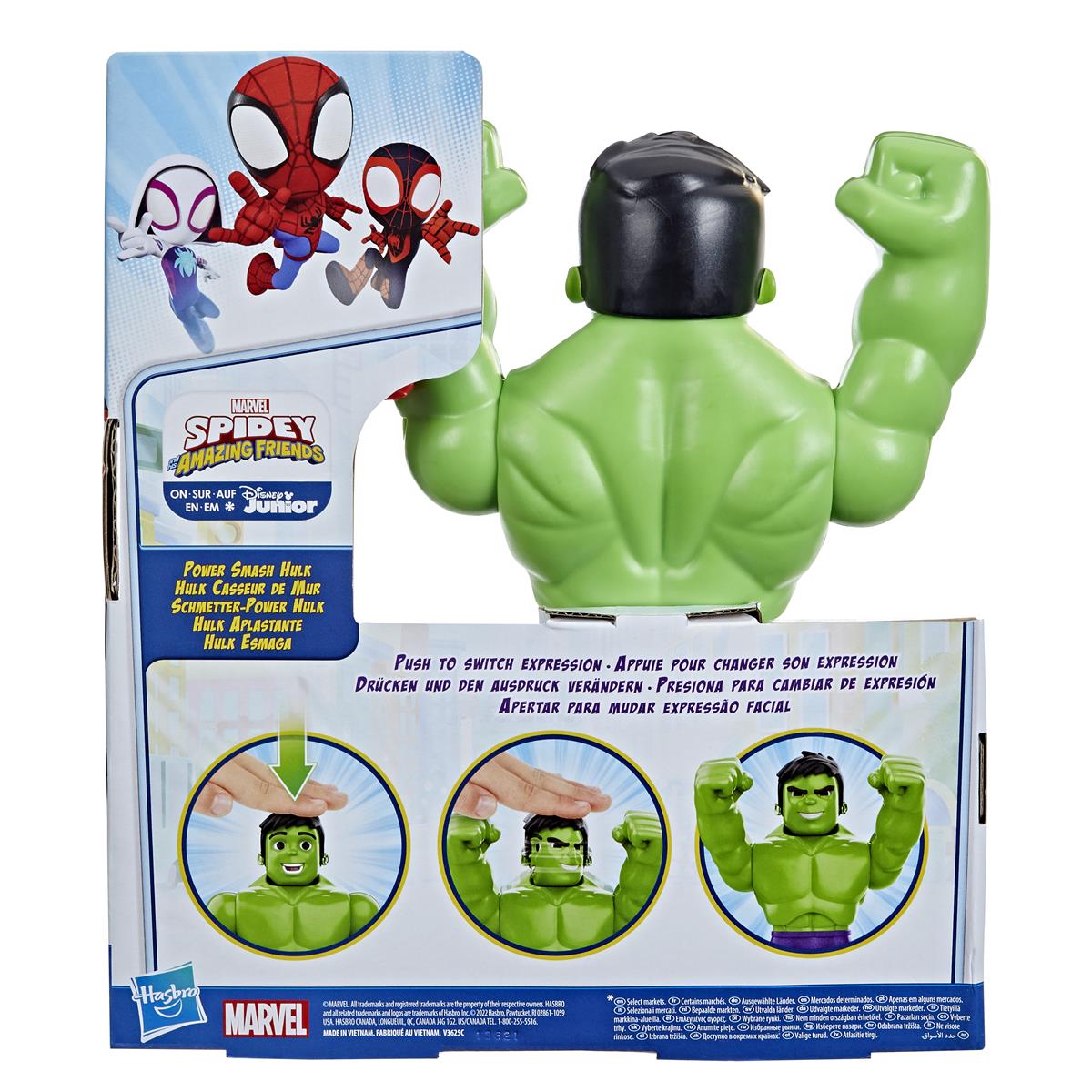 Spidey and his Amazing Friends Supersized Figur Power Smash Hulken - 2