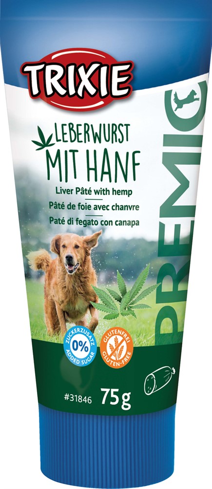 Preview of Trixie Hundgodis Leverpaté med hampa i tub - 75g