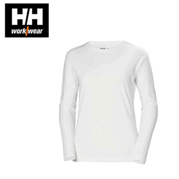 T-paita Helly Hansen Manchester pitkähihainen naisten valkoinen