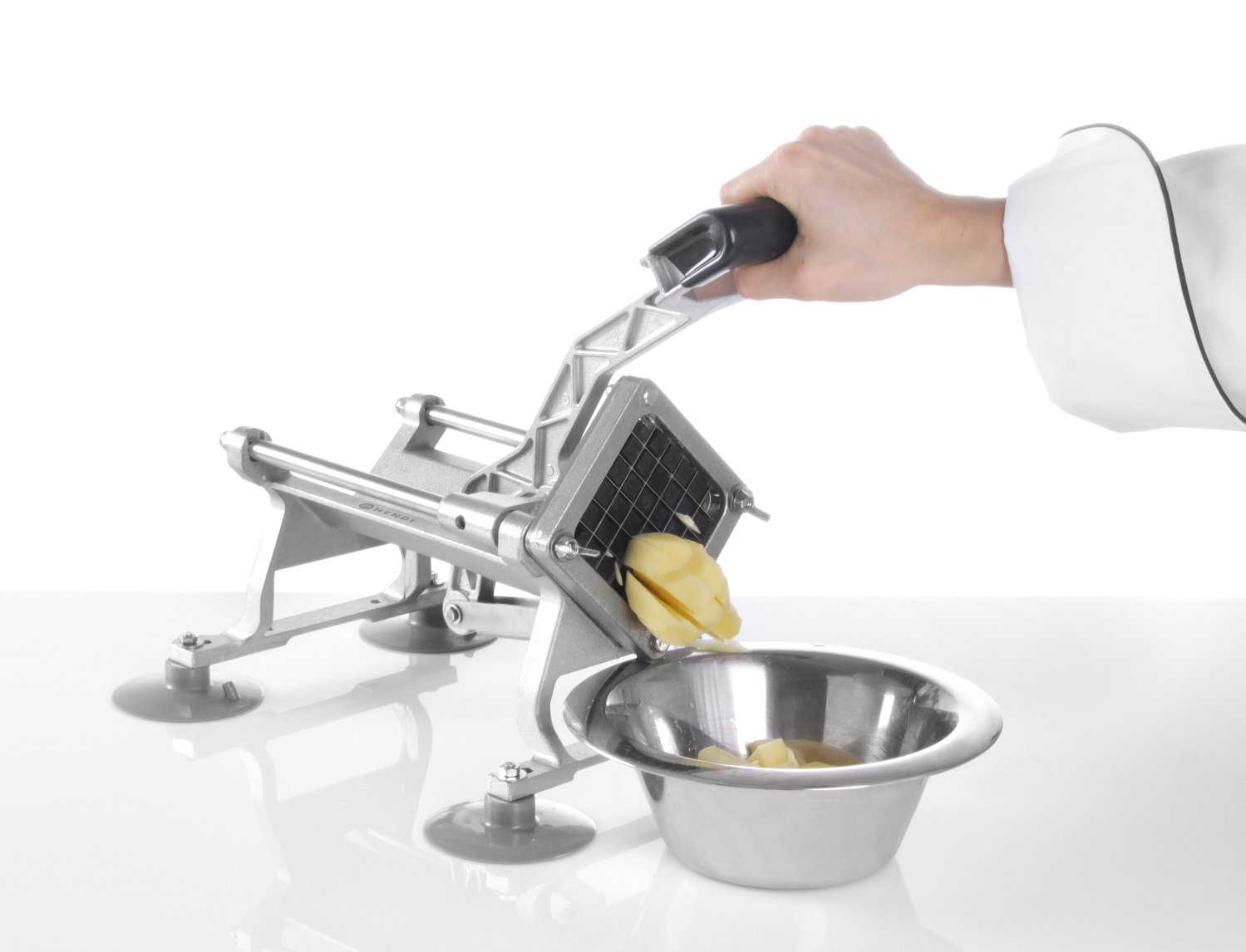French fries cutter incl. 4 leaves