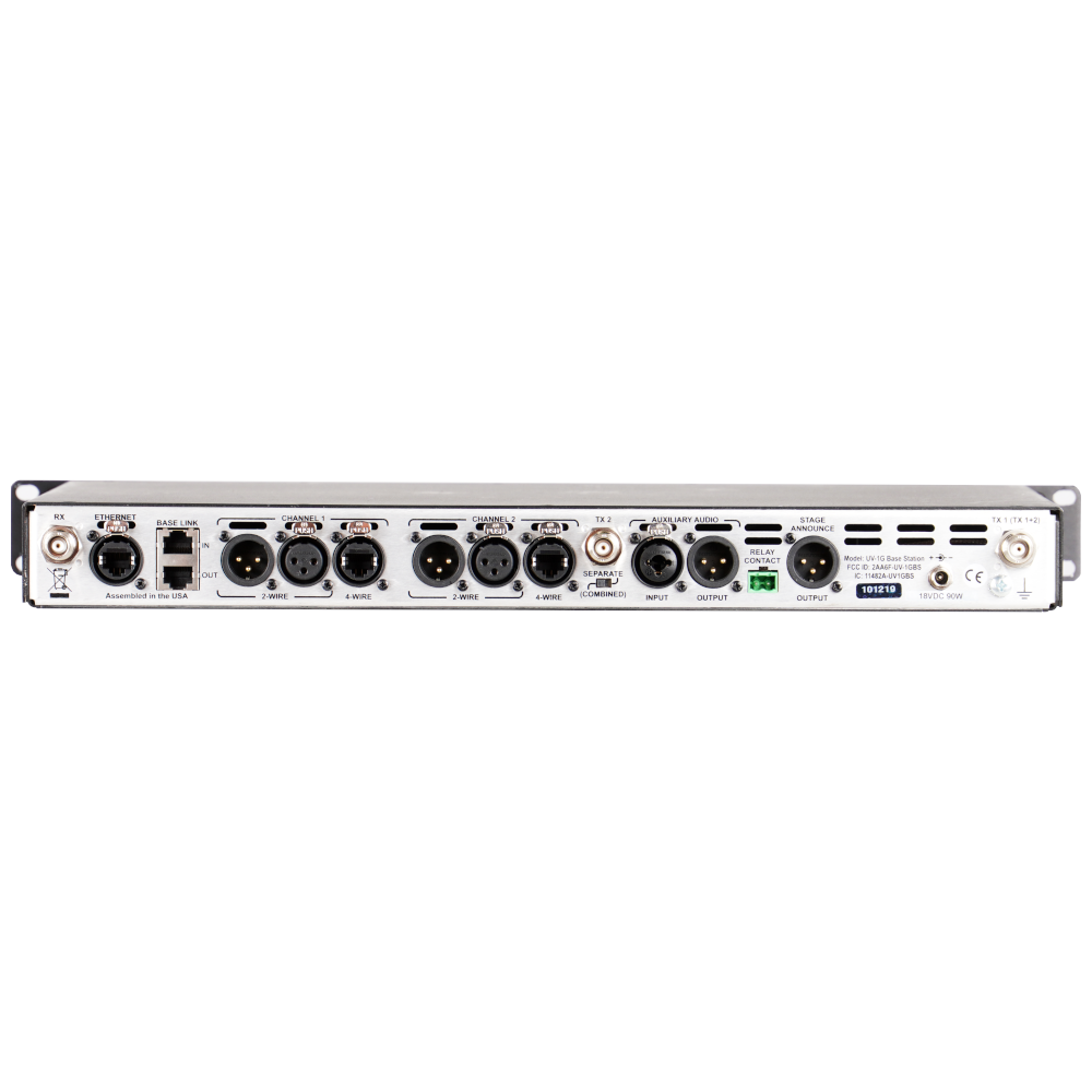 Radio Active Designs - UV-1G Basstation för sex beltpacks - 2