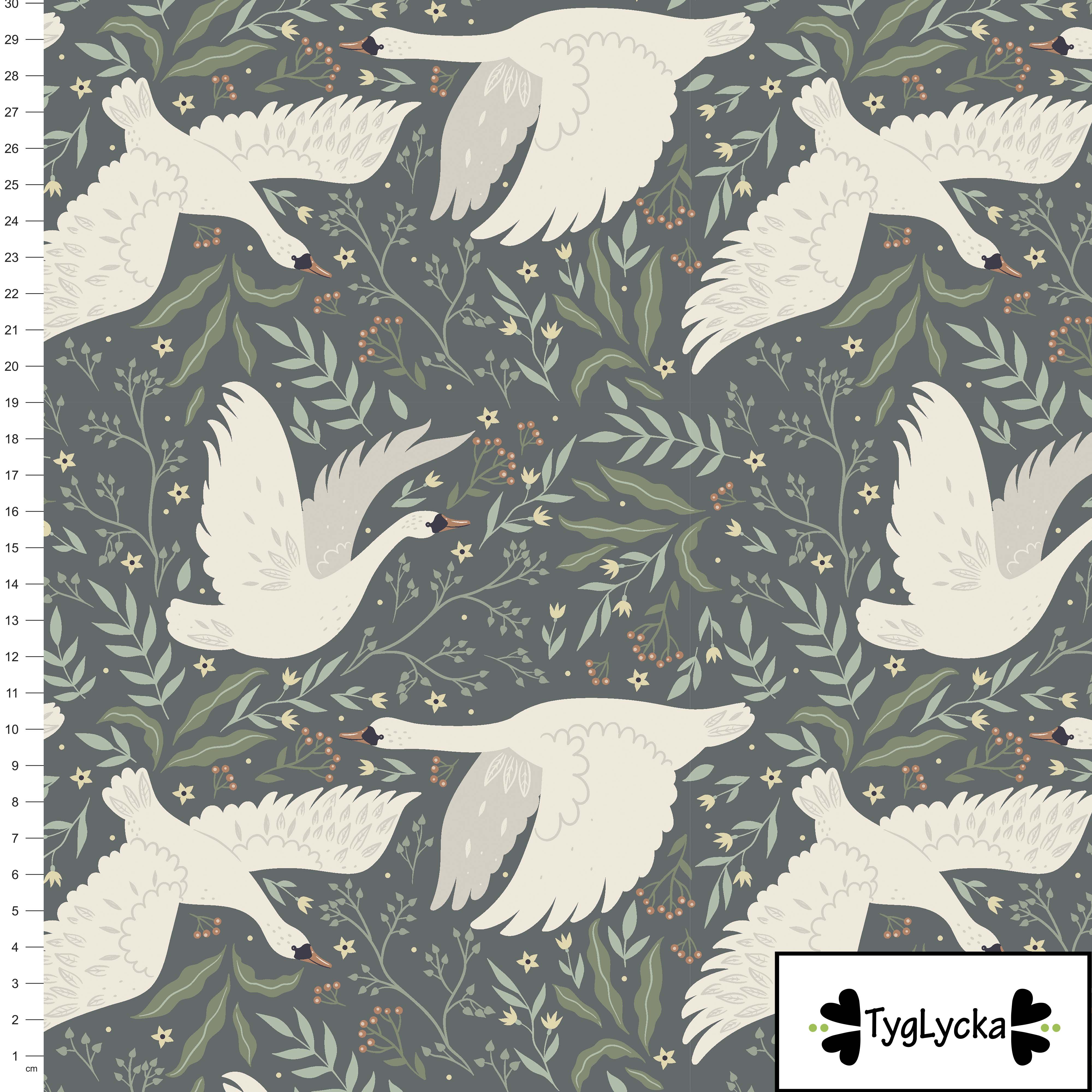 Swans dusty green