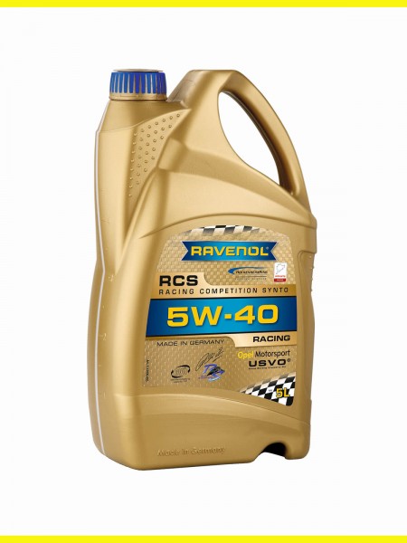RAVENOL RCS Racing Competition Synto SAE 5W-40 5 Liters förpackning