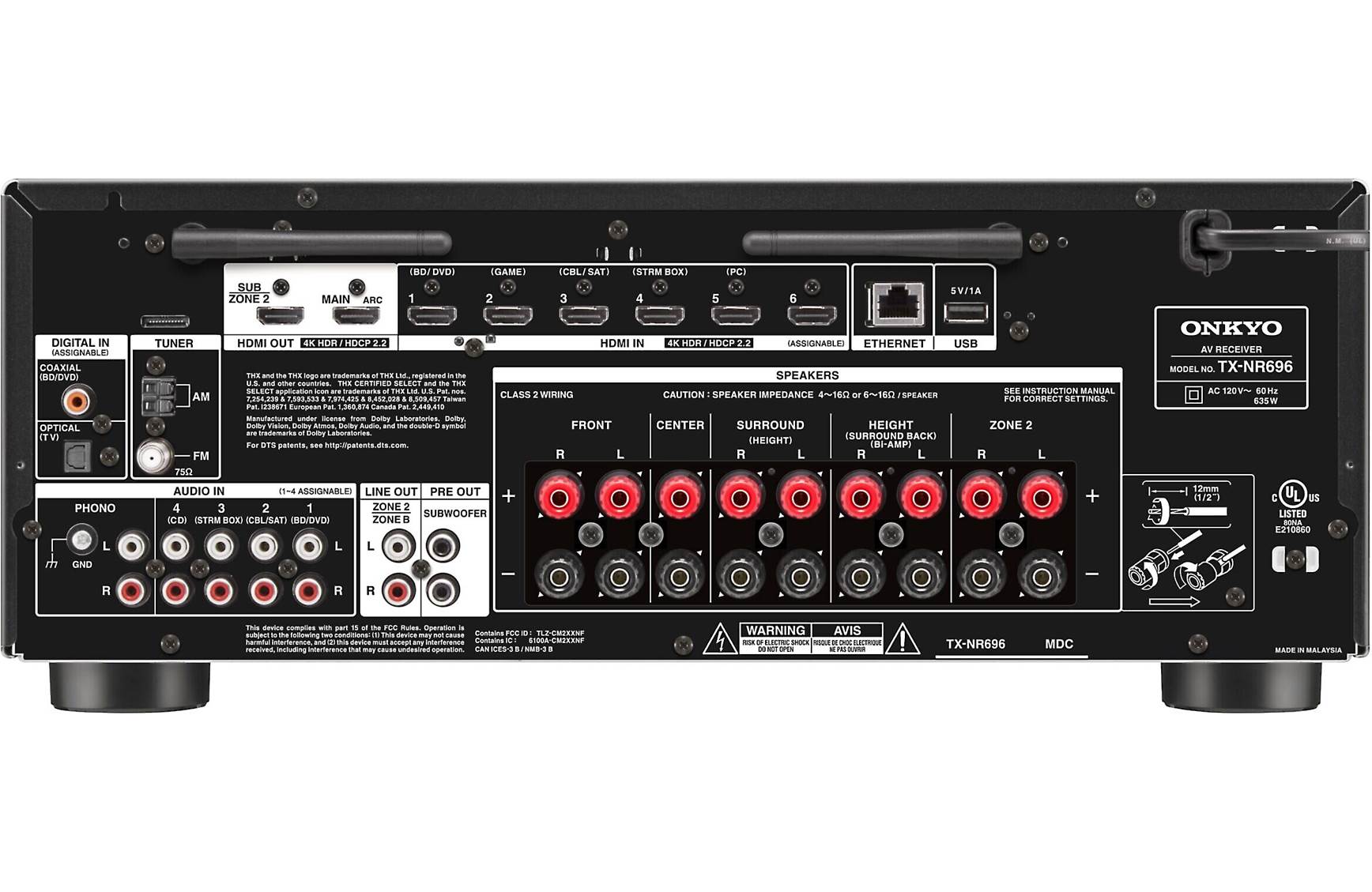 Onkyo TX-NR696 - 4