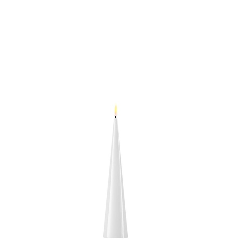 Ledljus / Konformad / Vit H:20cm 
