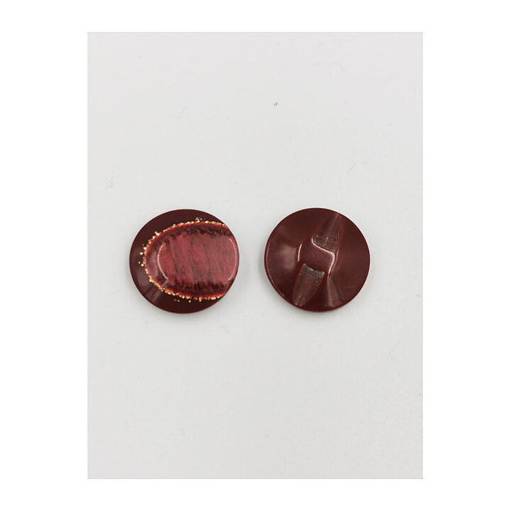 Vintage Buttons - Lilac & Brown 20 mm