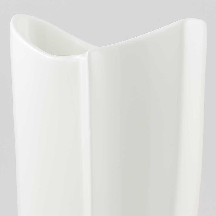 Pauli Partanen (Arabia 1980s) White Modern Vase 20 cm