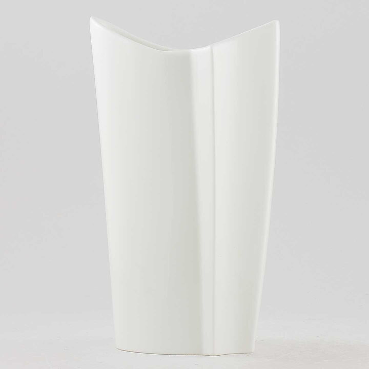 Pauli Partanen (Arabia 1980s) White Modern Vase 20 cm