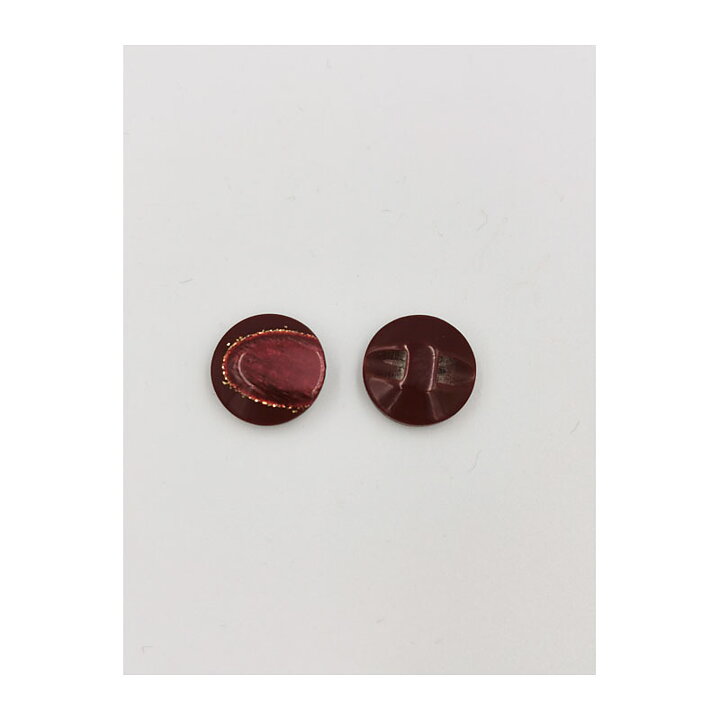 Vintage Buttons - Lilac & Brown 18 mm