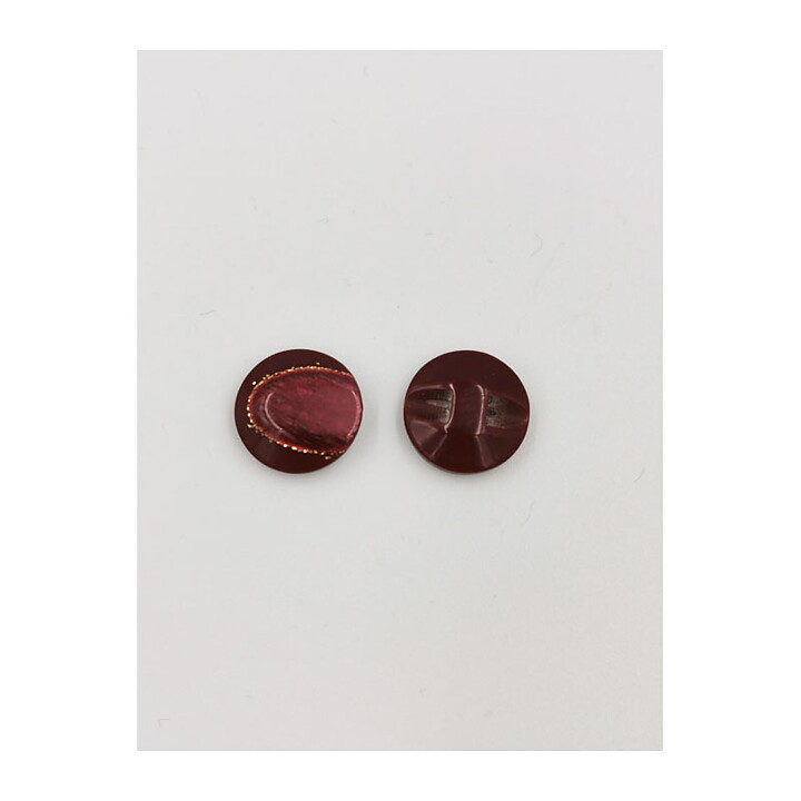 Vintage Buttons - Lilac & Brown 18 mm