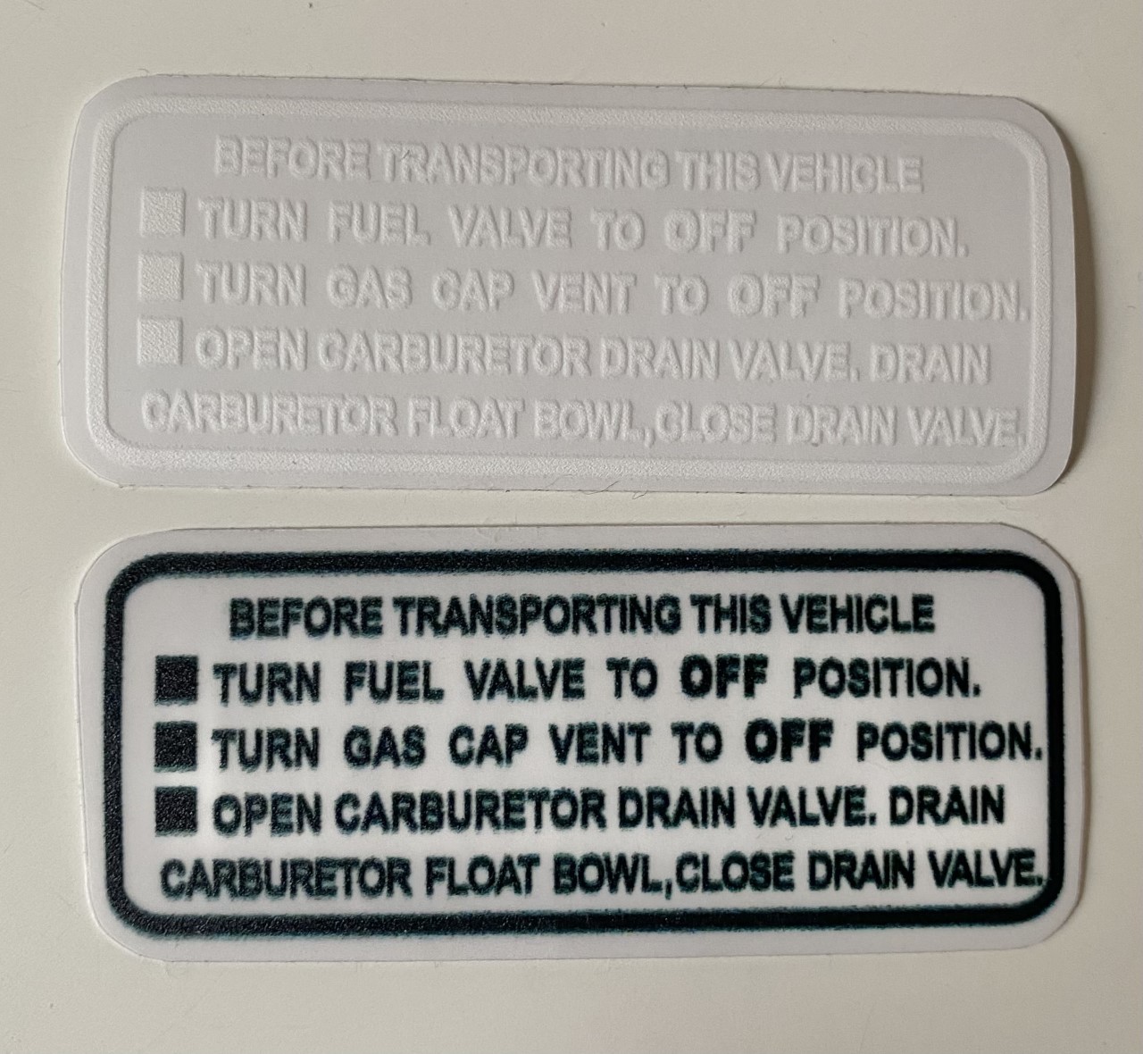 Decal side cover