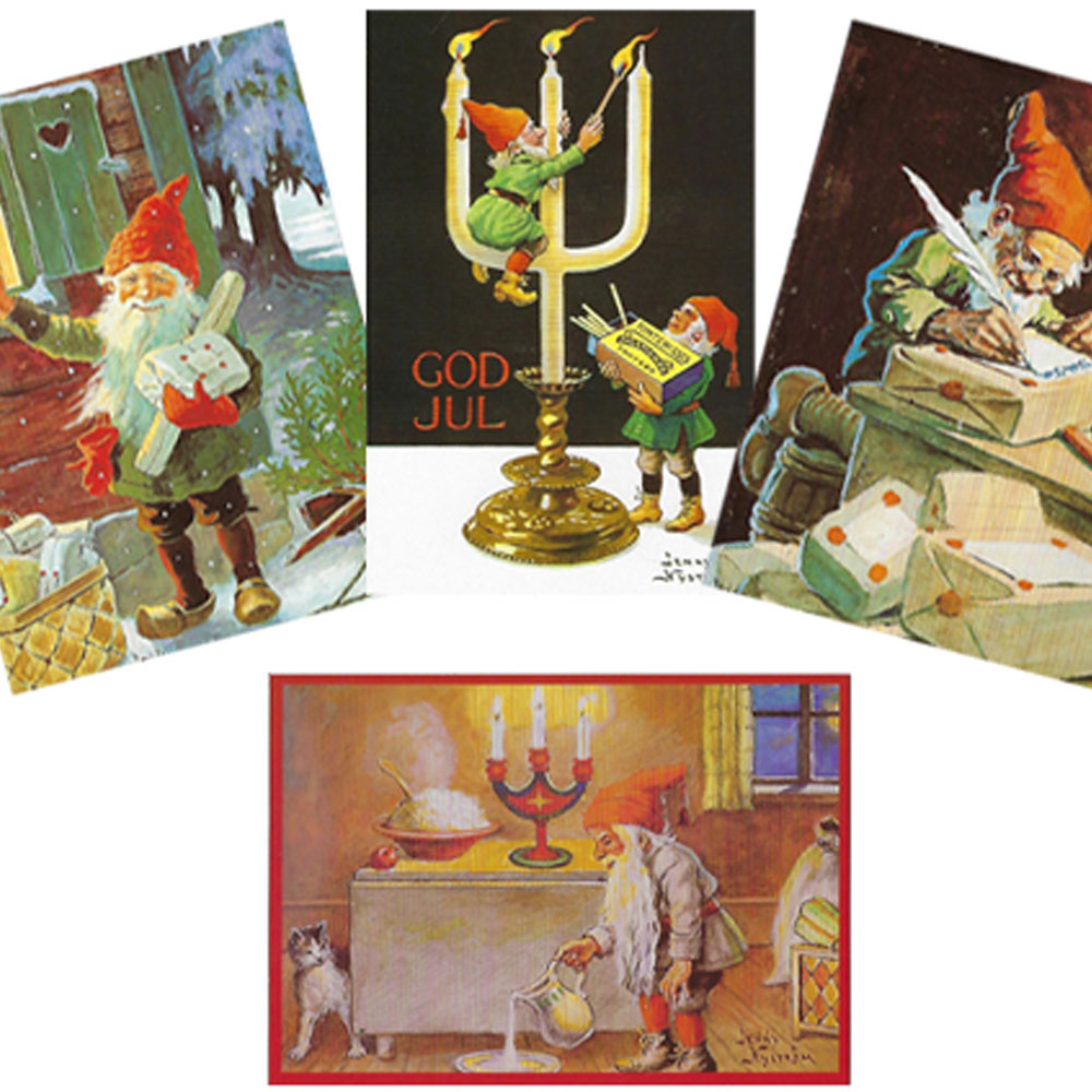 Jenny Nyström JULVYKORT 12pack Bloomsbury Barn