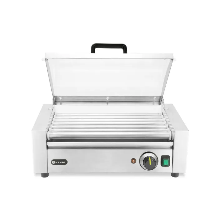 Sausage roll grill 9 rolls - 1 zone, with energy saving lid