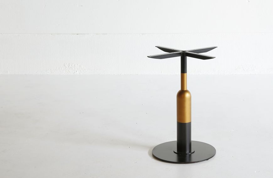 Bistrobord UNDERREDE  -  APOLLO  GOLD  Max Ø85 cm