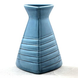 Carl-Harry Stålhane (Lasco 1950s) Blue Triangular Candleholder 10 cm  [Sample Images]