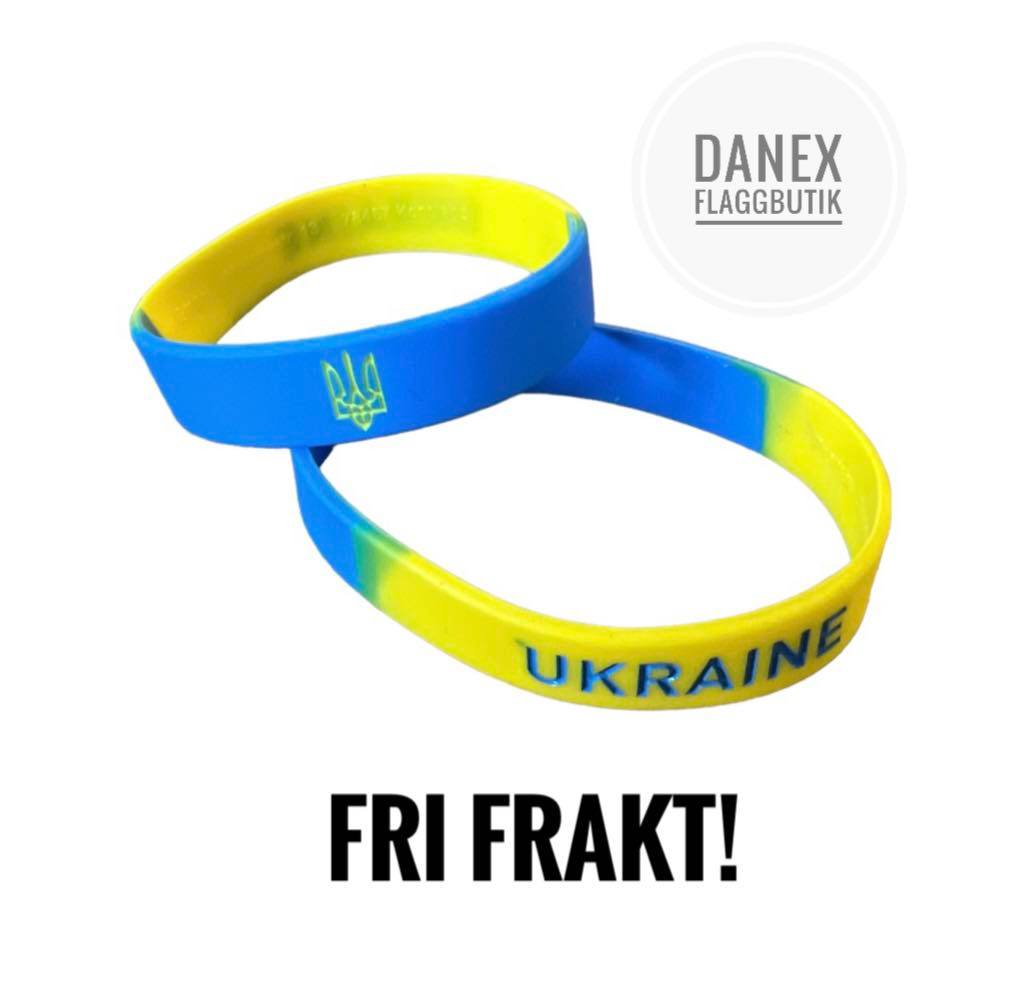 Ukraina armband i silikon 