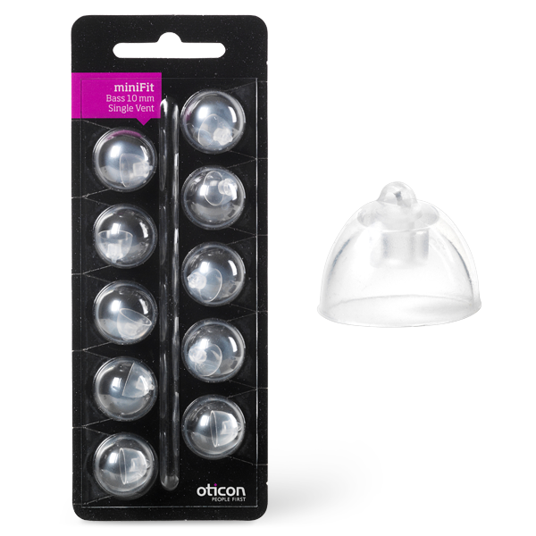 Oticon Bass Singel Vent MiniFit 10 MM