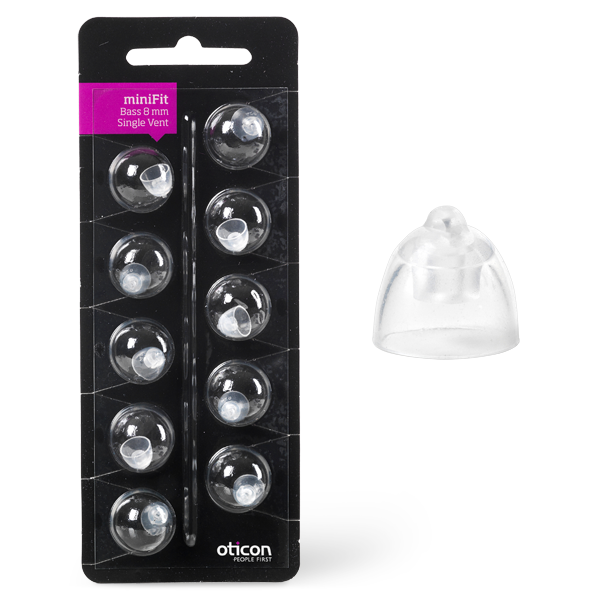 Oticon Bass Singel Vent MiniFit 8 MM