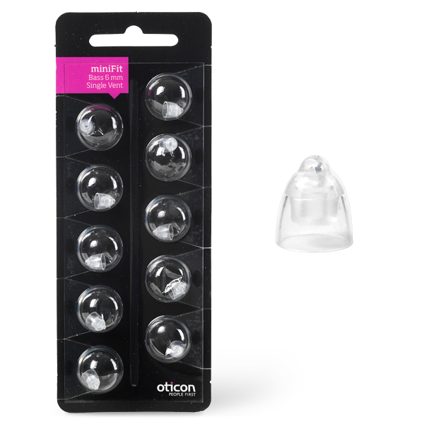 Oticon Bass Singel Vent MiniFit 6 MM