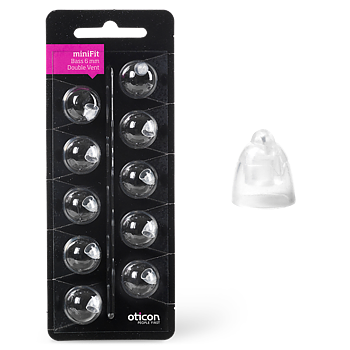Oticon Bass Double Vent MiniFit 6 MM