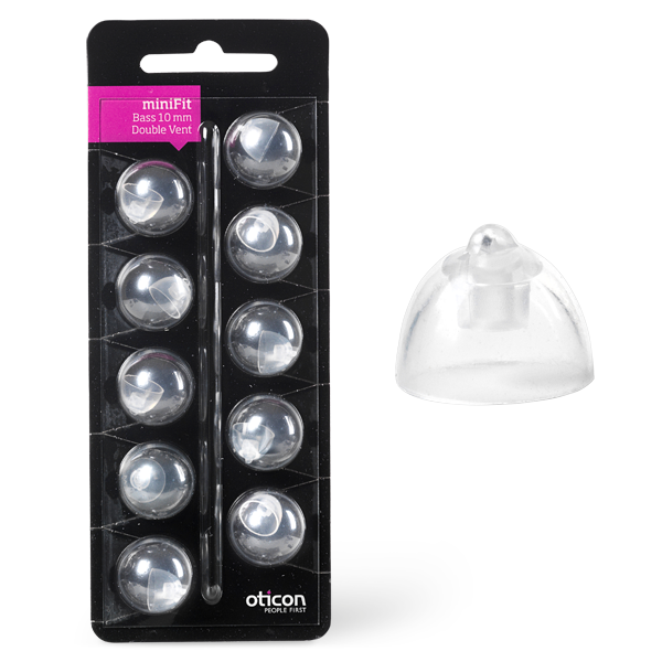 Oticon Bass Double Vent MiniFit 10 MM