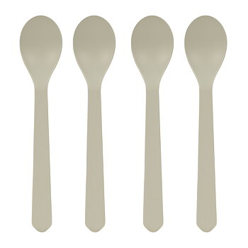 Lässig Spoon Set 4 pcs Geo Warm Grey