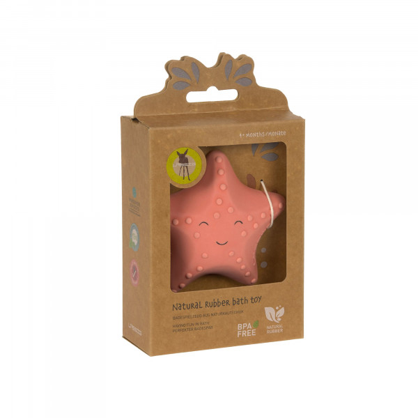 Lässig Bath Toy Natural Rubber Starfish - 3