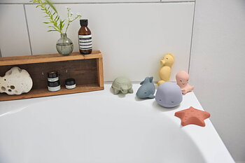 Lässig Bath Toy Natural Rubber Seahorse
