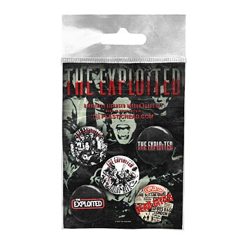 Patch Broderie Coton Patch The Exploited Vintage Skull - Badge Couture Multicolore 36x29cm | Pour Vestes Denim Accessoire Vestimentaire Punk