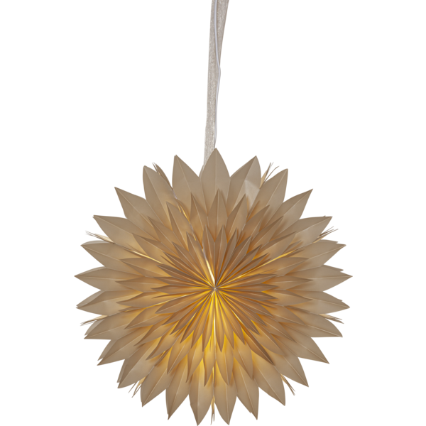 STAR TRADING Pappersstjärna Dis Beige 50 cm